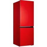 Hanseatic HKGK14349CR Kühl-Gefrierkombination (175 l, 1430 mm hoch, Rot)