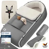 monzana MONZANA® Fußsack Premium Grau