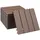 Tectake Terrassenfliesen Tegulas 31 x 31 x 2 cm braun