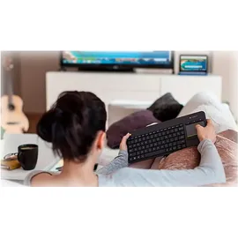 Logitech K400 Plus Wireless Touch Keyboard DNK/FIN/NOR/SWE schwarz