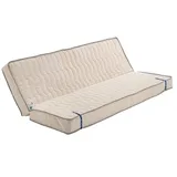 Matratze für alle Clic-Clac Sofa Unterstützung Sehr hart 140x200 x 15 cm - Ausschneiden der Sitzfläche 70 cm - 5 Komfortzonen - Poly-Latex Kern letzte Generation - Sehr Atmunsgaktiv