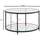 Wohnling Couchtisch Schwarz Glas 80 x 80 x 45 cm