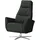 Max Schelling Sessel Elmira Leder 81 x 120 x 92 cm Schwarz elektrisch, drehbar