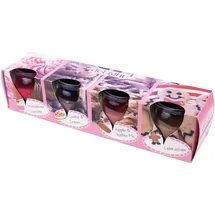 HS Candle Duftkerze Selection 4er Pack im Glas, lange Brenndauer und angenehmer Duft (Bakery Selection)