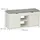 Relaxdays Schuhbank 100 x 49,5 x 34 cm 2 Fächer / grau/weiß
