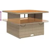 vidaXL Gartentisch 110 x 110 x 71 cm Beige