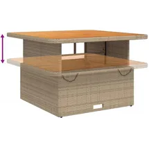 vidaXL Gartentisch 110 x 110 x 71 cm Beige