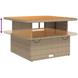 vidaXL Gartentisch 110 x 110 x 71 cm Beige