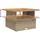 vidaXL Gartentisch 110 x 110 x 71 cm Beige