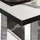 GGM Möbel Bistrotisch 130 x 80 x 75 cm Weiß Marmor/Edelstahl