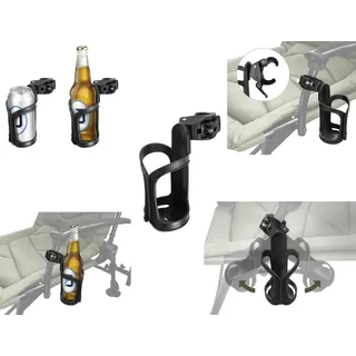 Delphin Becherhalter, Schwarz, Kunststoff, Universal Getränkehalter