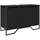 vidaXL Waschbeckenunterschrank Schwarz 91x35x60 cm Holzwerkstoff 848659