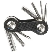 M-Wave Mini-Faltwerkzeug-Set, schwarz