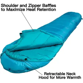 luxuskollektion Schlafsack -10 bis 15 Grad Wasserabweisend 4