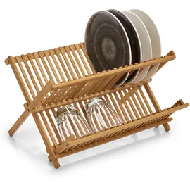 Zeller Tellerabtropfständer 42 x 35 x 27,5 cm Farbe Bambus