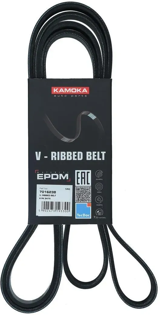 KAMOKA Keilrippenriemen 7016238 für JEEP Mercedes VAG Chrysler Porsche KIA HYUNDAI Ford