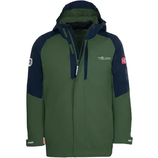 TROLLKIDS Skanden Jacke - Navy / Forest Green - 92 cm