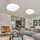 V-Tac LED Deckenlampe 2er Set rund Sternenhimmel weiß