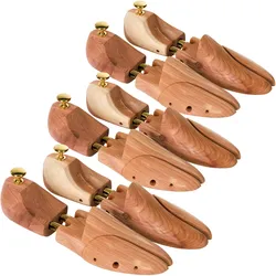 TecTake GmbH 3 Paar Schuhspanner aus Zedernholz  3