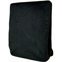 Winter Teddyplüsch Spannbettlaken 120-130x200cm Schwarz flausch kuschelig