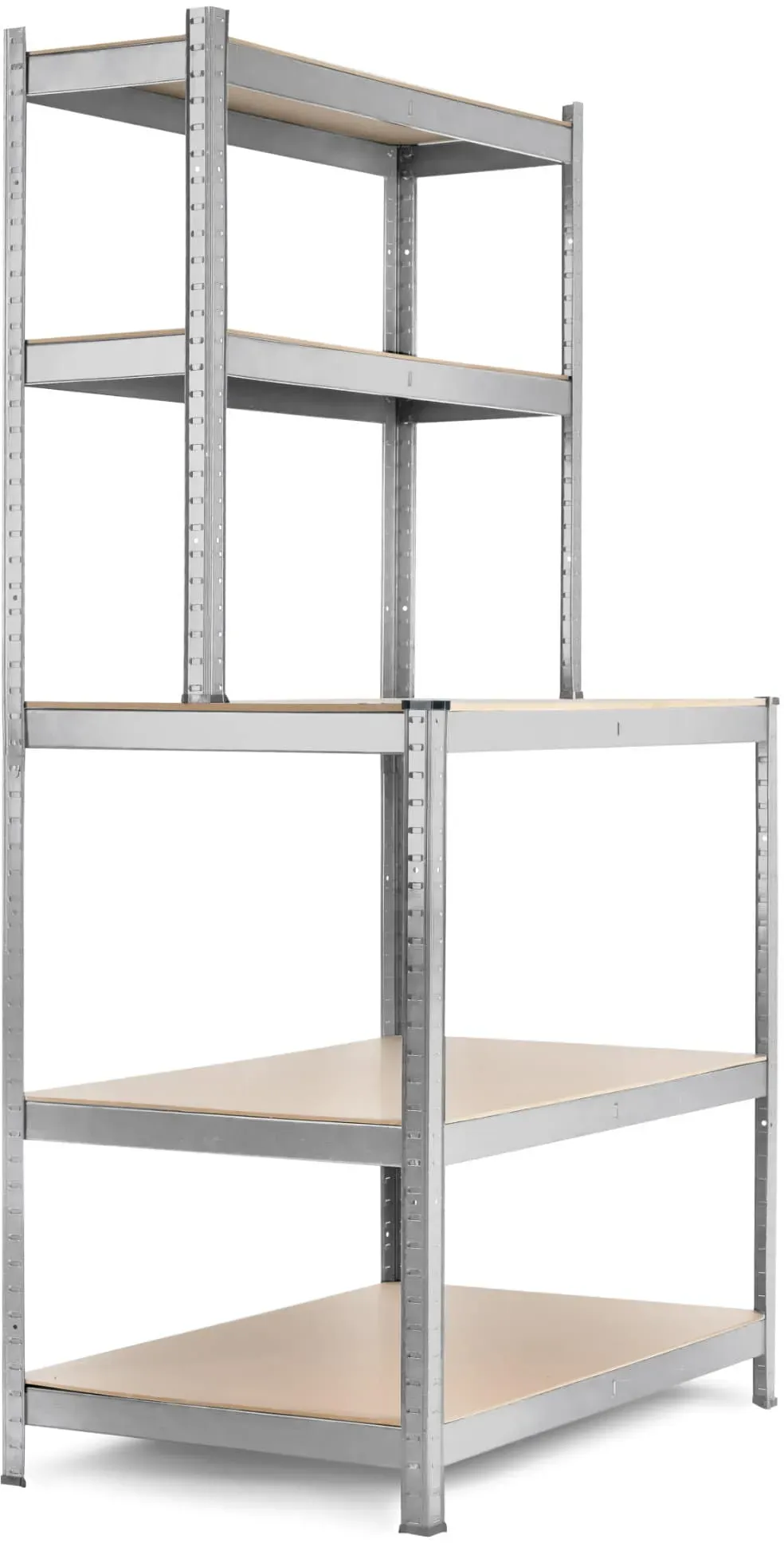 Stagecaptain WBR-175 SR Werkbankregal mit Holzböden Silber