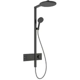 Hansgrohe Raindance Alive S Duschsystem 300 2jet EcoSmart mit ShowerSelect Comfort, wassersparend - brushed black chrome