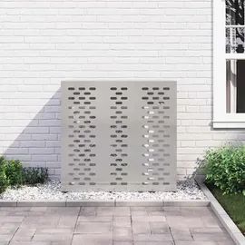 vidaXL Klimaanlagenabdeckung 110 x 50 x 105 cm Edelstahl
