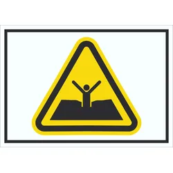 Schild Warnung tiefer Schlamm Symbol A2 (420x594mm)