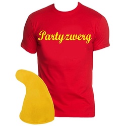 coole-fun-t-shirts Kostüm Partyzwerg Zwergen Kostüm Karneval Fasching S