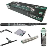 Unger Fensterwischer 6in1 Carbon-Stangen-Glasreinigungsset Schwarz 1 Set