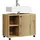 trendteam Waschbeckenunterschrank Pure Bliss 80 x 64 x 42 cm Braun