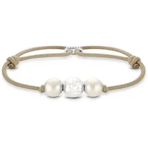 Thomas Sabo Unisex Armband Bead beige 925 Sterlingsilber A2074-170-19-L22V