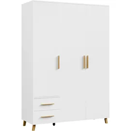 Rauch Drehtürenschrank Shinjo 140 x 203 x 53 cm Weiß