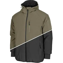 MFH - Max Fuchs Thermojacke wendbar oliv/schwarz, Größe 3XL