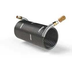 HOLEX Nylon-Spiralschlauch 3/8 Zoll mit Kupplung, nutzbare Schlauchlänge: 5m