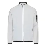 Boss Green Herren Sweatjacke grau unifarben, grau, Herbst/Winter 2025/2026