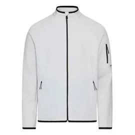 Boss Green Herren Sweatjacke grau unifarben, grau, Herbst/Winter 2025/2026