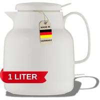 Helios Isolierkanne Mondo Push 1,0 l weiß