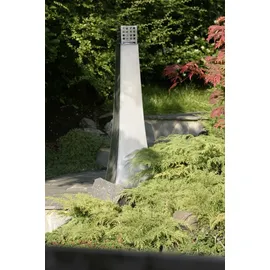 silex Zinklaterne 25x25xH95cm, mit Einsatz für Lampenöl