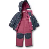 Tchibo - 2-teilige Kinder-Schneekombi - Mädchen - Gr. 110/116 - dunkelblau/print