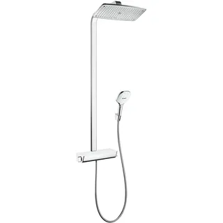 Hansgrohe Raindance E Showerpipe 360 1jet mit Thermostat weiß/chrom 27112400