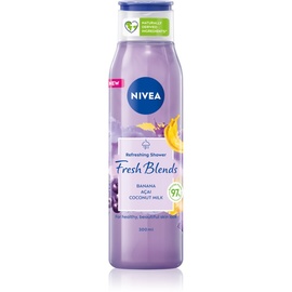 NIVEA Fresh Blends Banana & Acai Refreshing Shower Duschgel 300 ml Frauen Körper Kokosnuss, Minze, Wassermelone