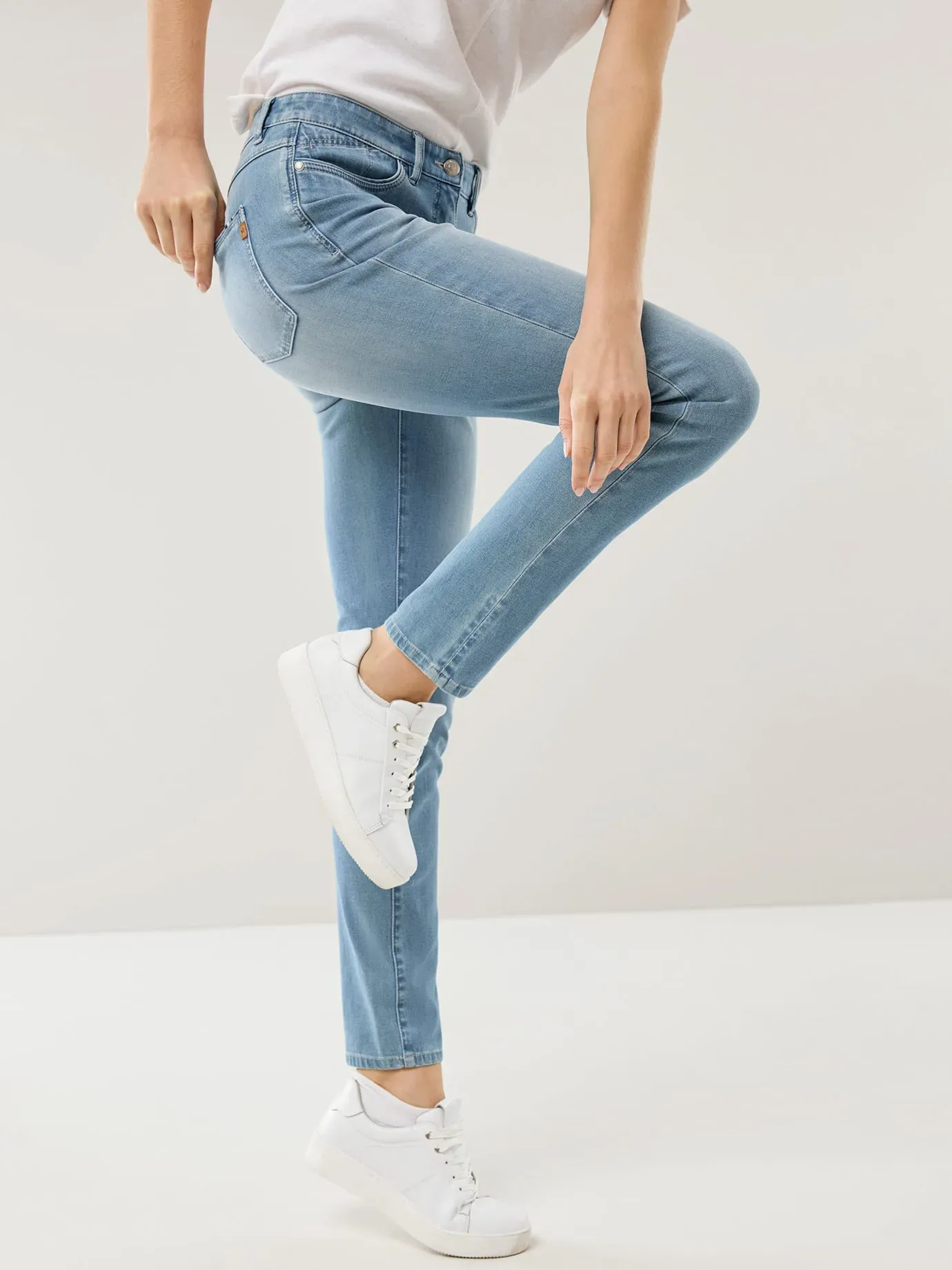 Walbusch Damen Bi-Stretch-Jeans Softtouch Blau