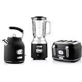 WESTINGHOUSE Retro Frühstücks-Set schwarz 3-tlg. mit Standmixer