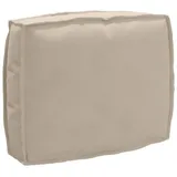 vidaXL Palettenkissen Für Rückenlehne Mit Kissen Taupe 50 X 40 X 12 Cm Vidaxl