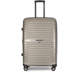 Stratic Bright+ Koffer L Champagne Koffer mit 4 Rollen Koffer