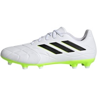 adidas Unisex Copa Pure.3 Firm Ground Boots Fußballschuhe (Fester Untergrund), FTWR White/core Black/Lucid Lemon, 44 2/3