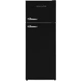 Kühlschrank freistehend 171 Liter 4* Gefrierfach Retro 144 cm schwarz Respekta