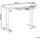 Beliani Schreibtisch elektrisch höhenverstellbar PENLY Schwarz / Hellbraun 120 cm 60 cm mit USB-Anschluss