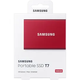 Samsung Portable SSD T7 500 GB USB 3.2 rot